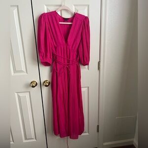 Banana Republic pleated midi dress